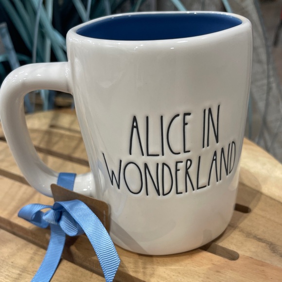 RAE DUNN Disney Alice in Wonderland Double Sided Ceramic Mug NWT - Picture 2 of 4